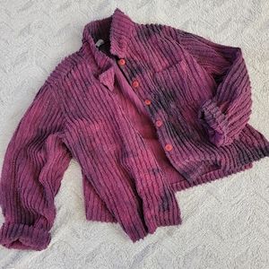 Vintage Ribbed Chenille Chore Coat Overcoat